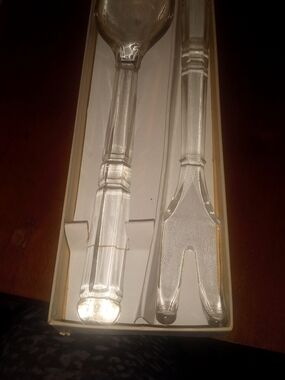 Vintage Glass Serving Set